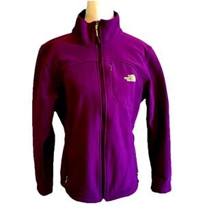 THE NORTH FACE Winter Jacket Womens L Purple Full Zip Windwall Outdoor Gorpcore